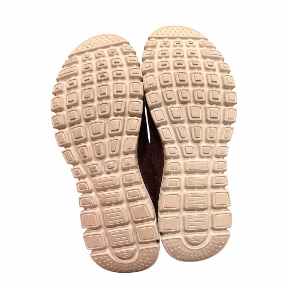 Skechers Graceful Washable Vegan Knit Slip-Ons Morning Stroll Burgundy Size 9.5